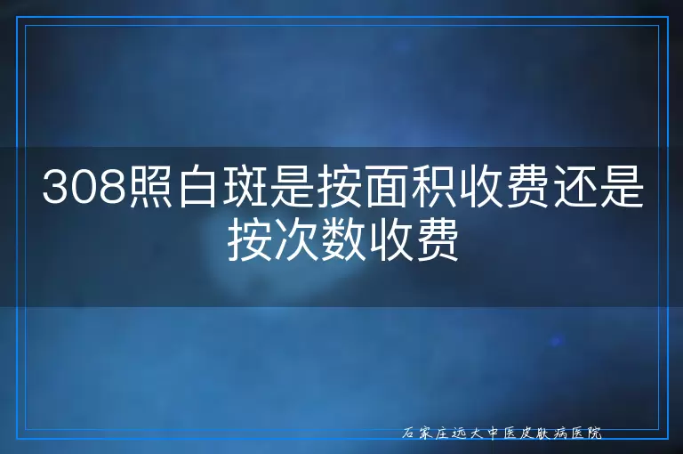 308照白斑是按面积收费还是按次数收费
