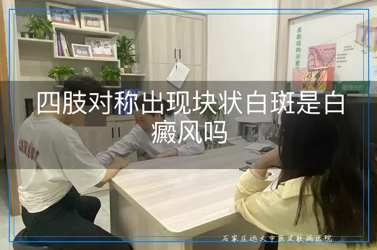 四肢对称出现块状白斑是白癜风吗