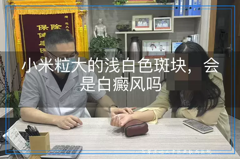 小米粒大的浅白色斑块,会是白癜风吗