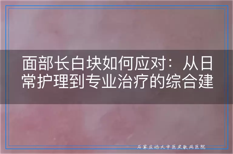 面部长白块如何应对：从日常护理到专业治疗的综合建议