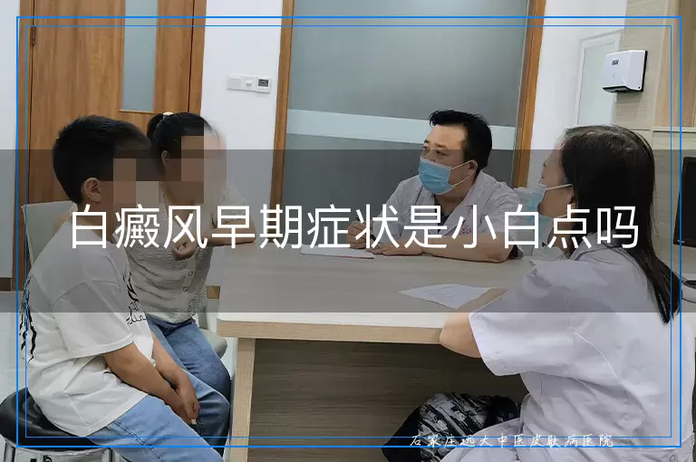 白癜风早期症状是小白点吗